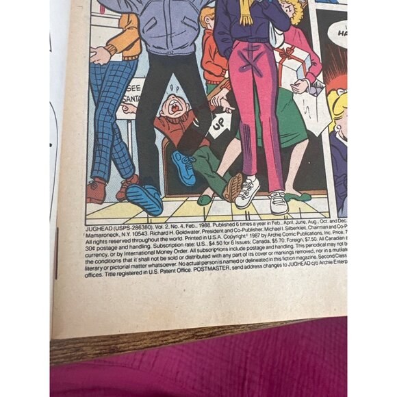 Archie Series Comics Jughead #4 February 1988 45th Bagged Boarded - Picture 4 of 7